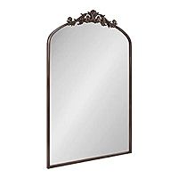 Kate and Laurel Arendahl Traditional Arch Mirror, 19" x 30.75" , Gold, Baroque Inspired Wall Deco... | Amazon (US)