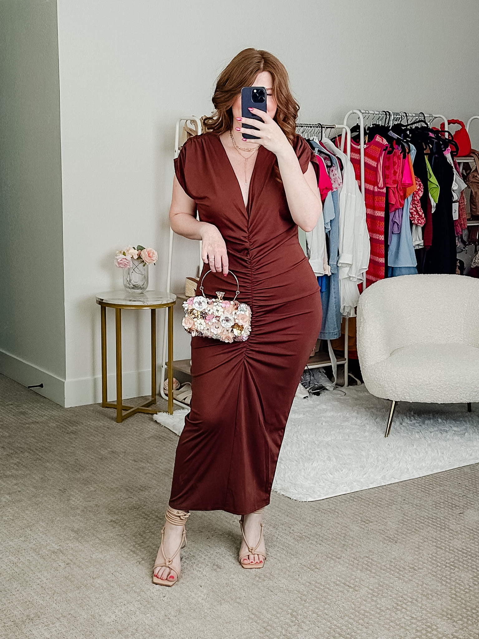 Such a pretty fall wedding guest dress from amazon. Wearing size large with shapewear under. 

Fall dress. Cocktail dress. 

#LTKwedding #LTKstyletip #LTKSeasonal