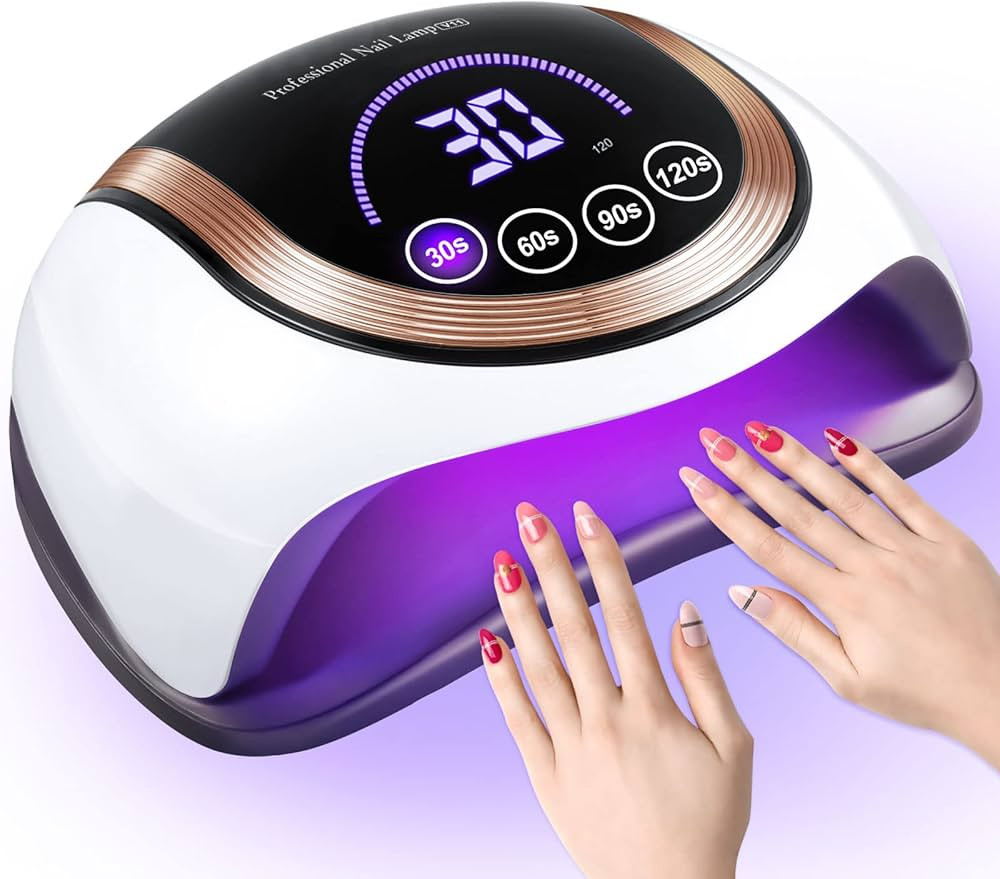 UV LED Nail Lamp for Double Hands, NAXBEY 180W UV Light Nails Gel Nail Dryer with 60 Lamp Beads, ... | Amazon (US)