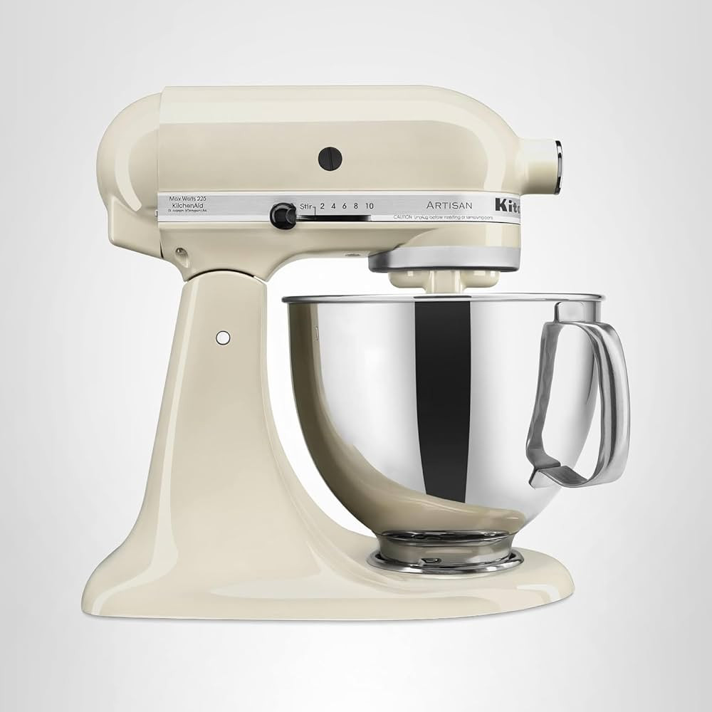 KitchenAid Artisan Series 5 Quart Tilt Head Stand Mixer with Pouring Shield KSM150PS, Almond Crea... | Amazon (US)