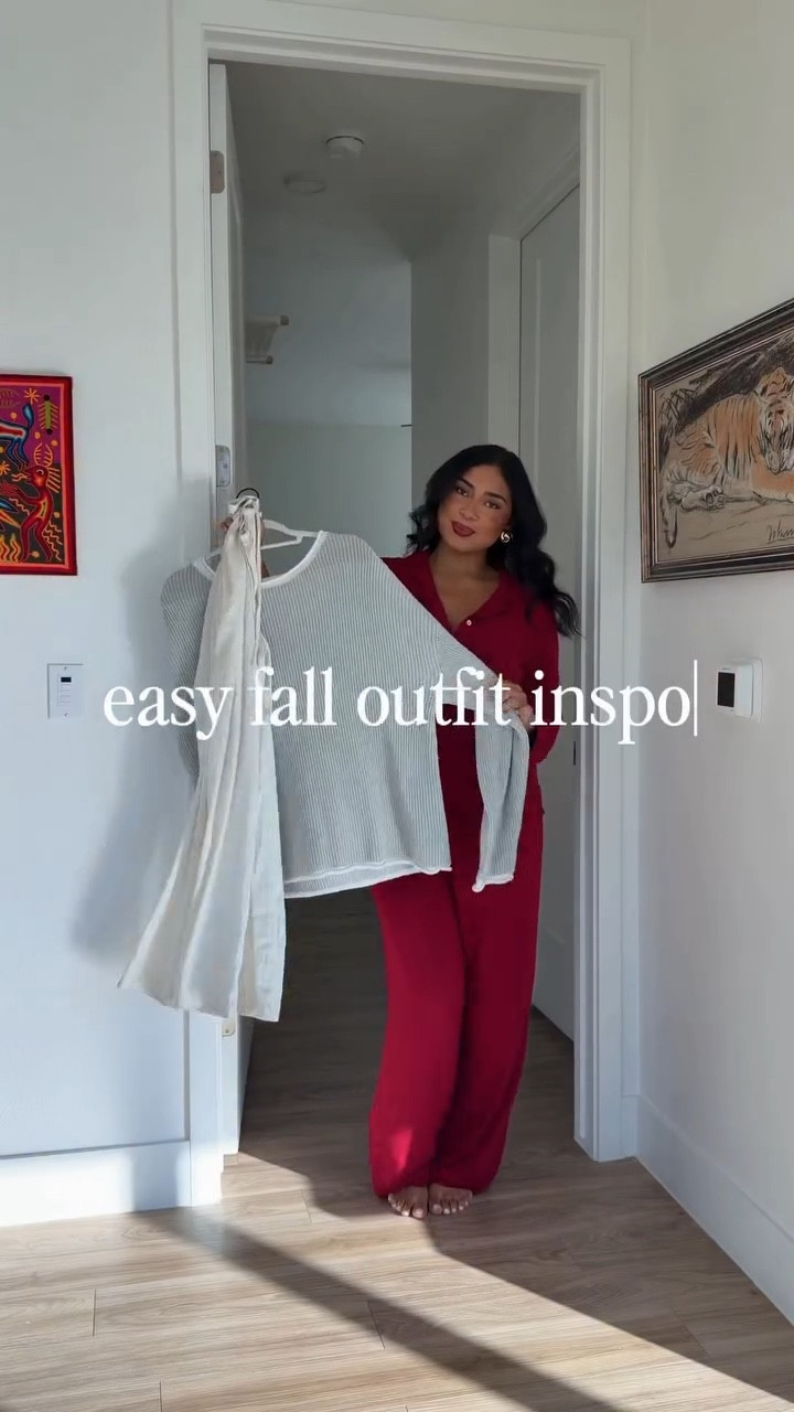 silk pants that feel like pajamas, legit one of the comfiest & easiest outfits I own🩶 wearing a L in the sweater & pants (SO comfy & stretchy/ run true to size)

*low stock in the exact pants from Grey bandit so I’m linking similar options from Amazon!*

#LTKFindsUnder100 #LTKStyleTip #LTKMidsize