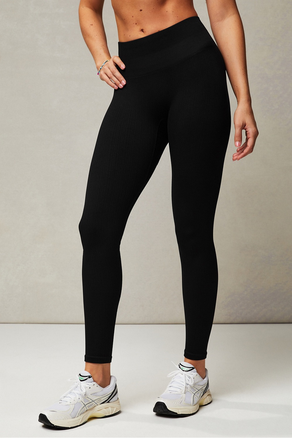 Seamless Rib High-Waisted Legging | Fabletics - North America
