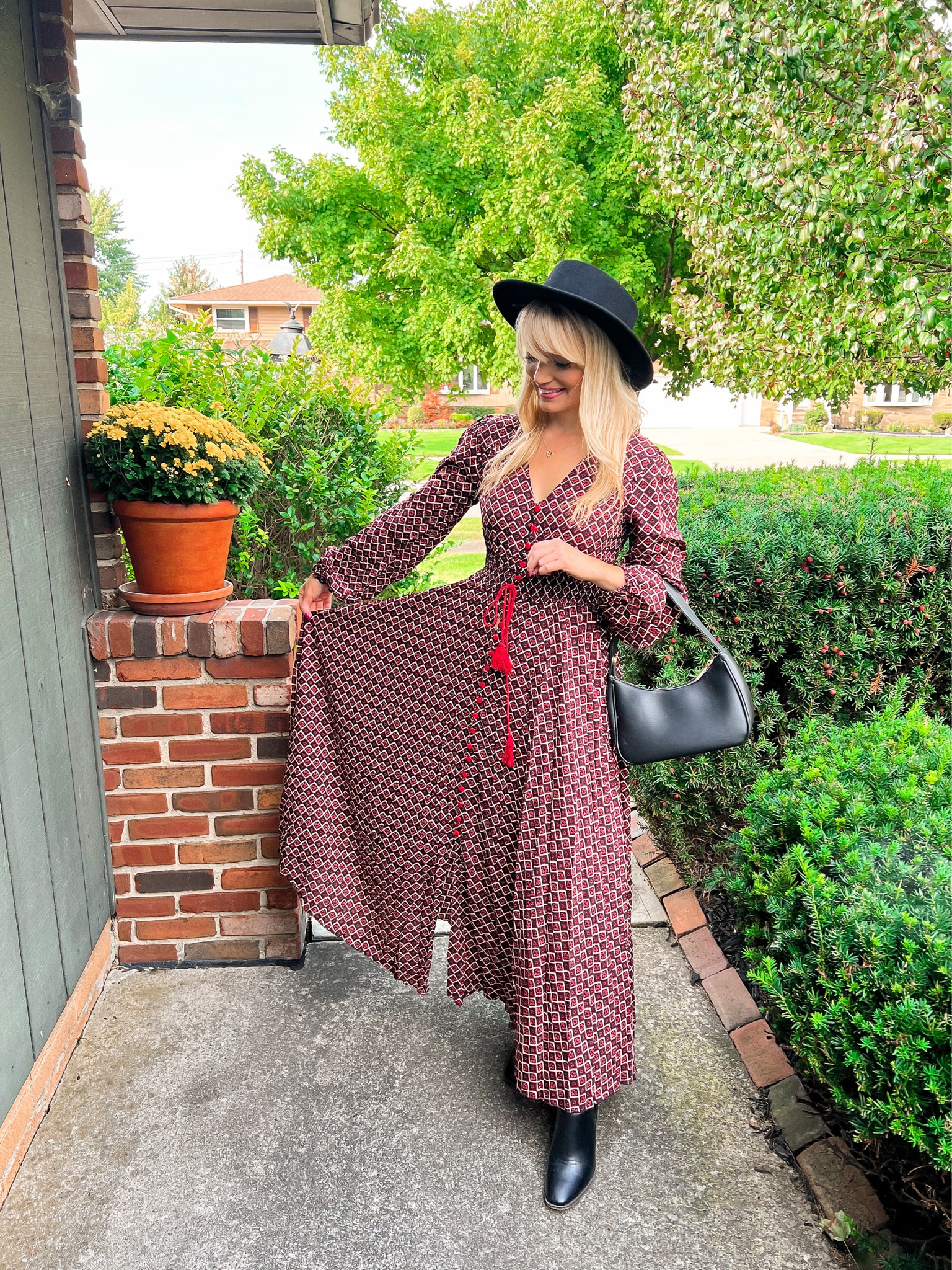 I love the print on this fall maxi dress! - boho style - maxi dress - fall maxi dress - fall fashion - Amazon Fashion - Amazon finds 

#LTKSeasonal #LTKunder50 #LTKstyletip