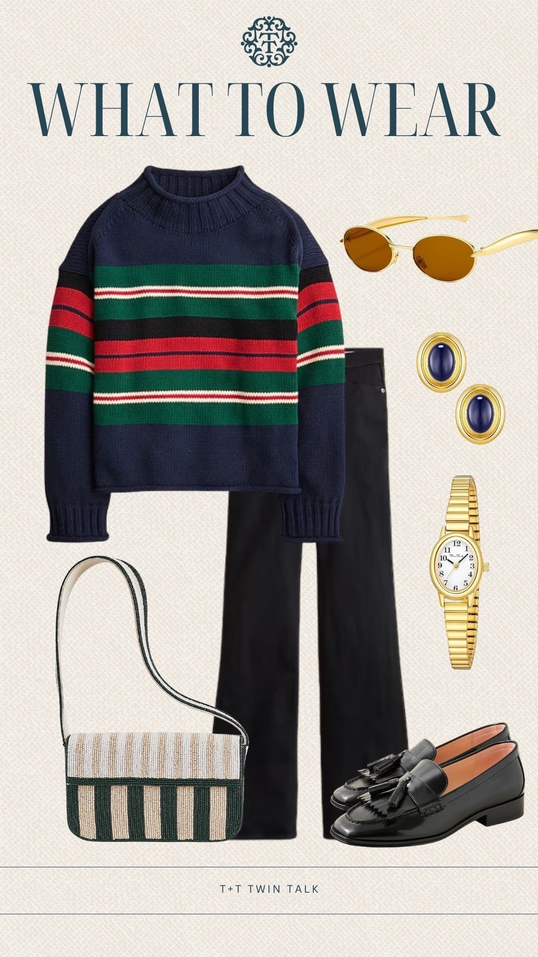 T+T, What to wear! We love this J.Crew sweater paired with the beaded bag from Anthropologie. Perfect for fall and great for grabbing coffee or lunch in! 

#LTKOver40 #LTKStyleTip #LTKSeasonal