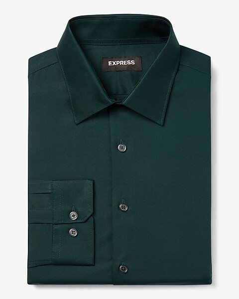 Classic Solid Stretch 1mx Dress Shirt | Express
