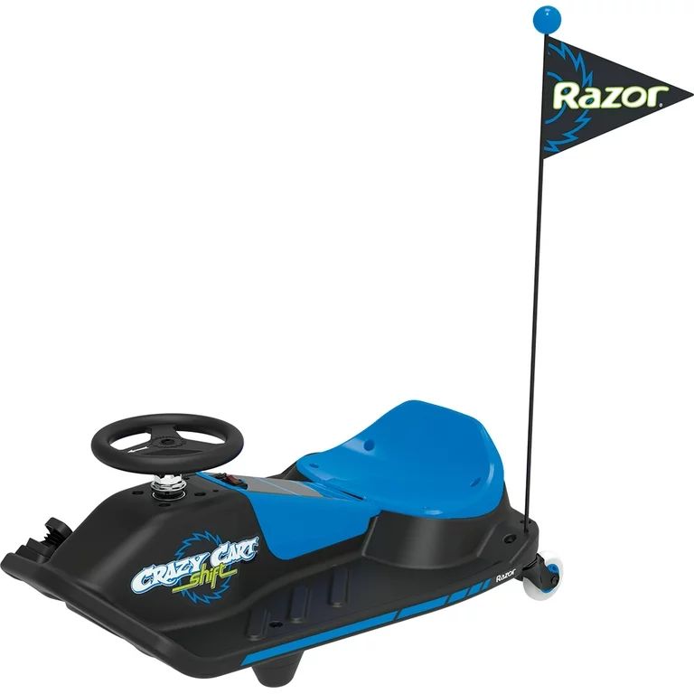 Razor Crazy Cart Shift - Blue, Electric Drifting Go Kart for Kids - 12V Powered Ride-On, Unisex -... | Walmart (US)