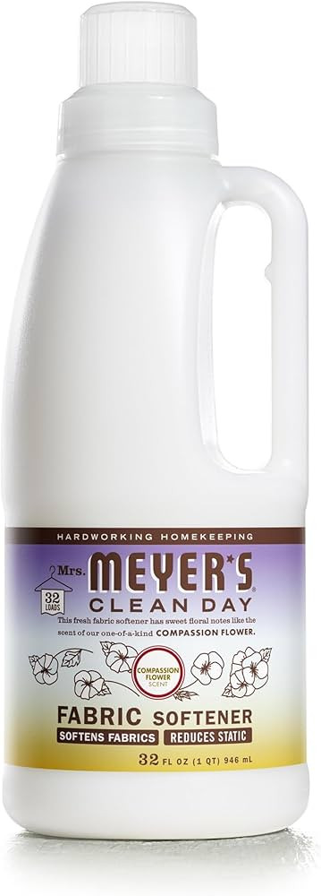 MRS. MEYER'S CLEAN DAY Liquid Fabric Softener, Infused with Essential Oils, Paraben Free, Compass... | Amazon (US)