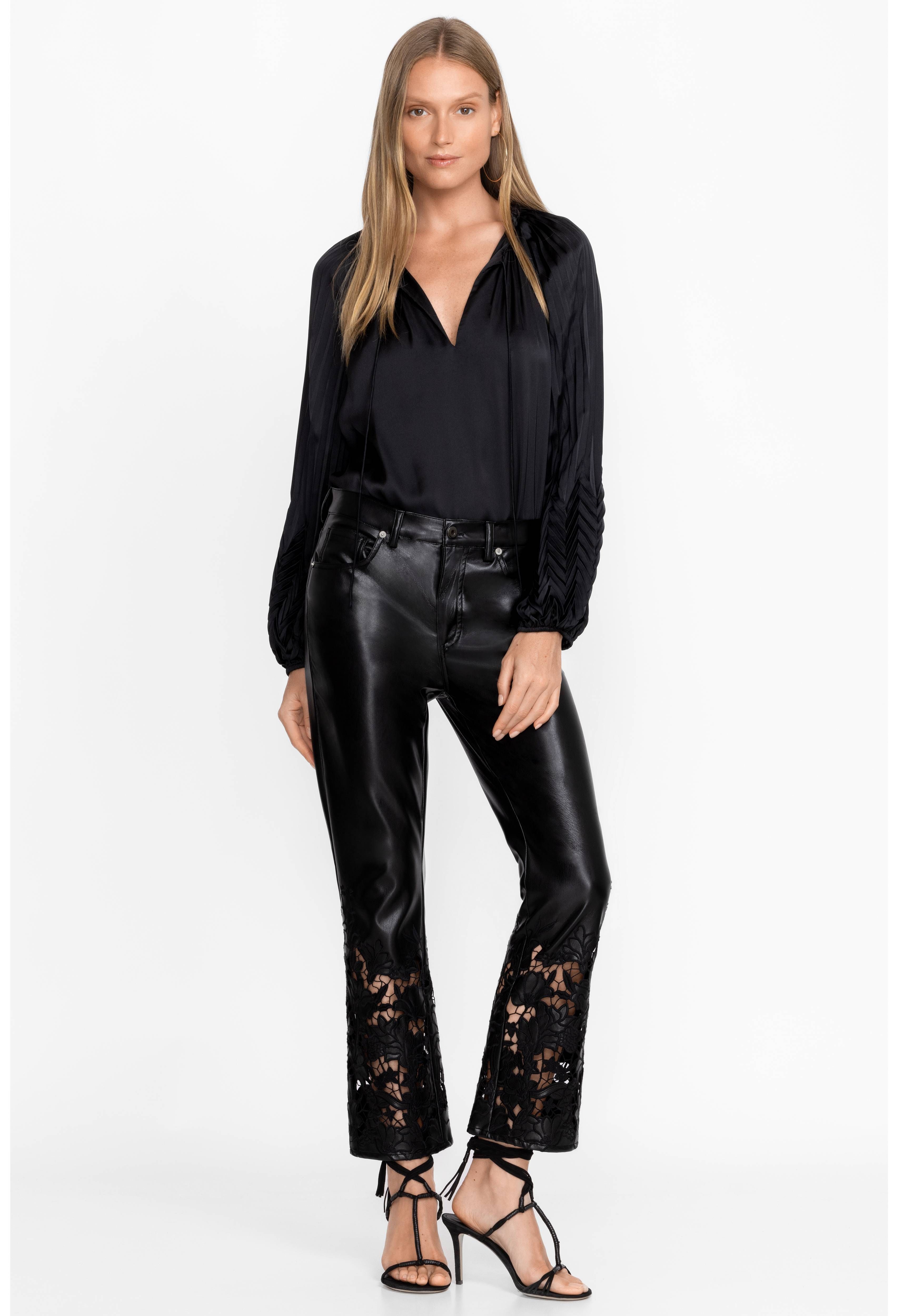 Portia Vegan Leather Pant | Johnny Was | Johnny Was
