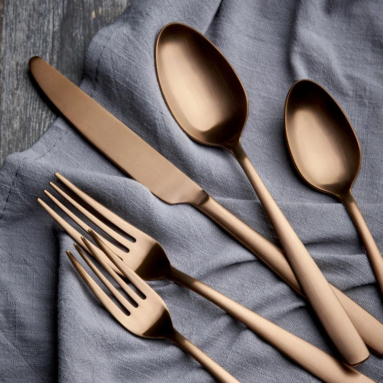 Everly Quinn Dhu Stainless Steel Flatware - Set of 20 (Set of 4) | Wayfair North America