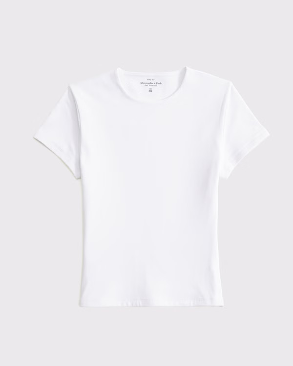 Double-Lined Baby Tee | Abercrombie & Fitch (US)