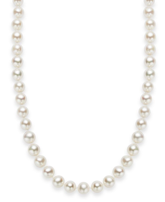 18" Cultured Freshwater Pearl Strand Necklace (7-8mm) in Sterling Silver | Macys (US)