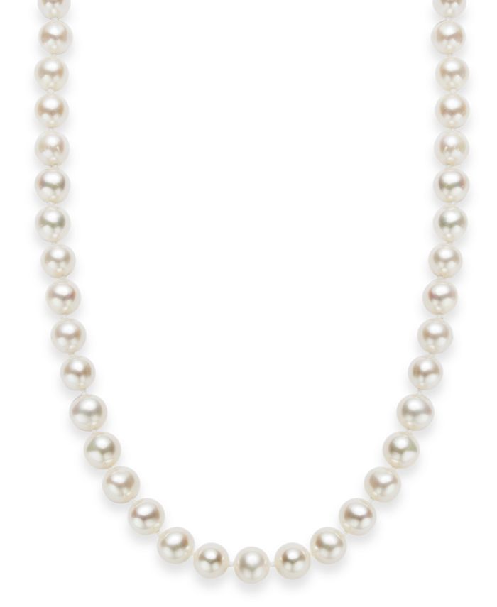 18" Cultured Freshwater Pearl Strand Necklace (7-8mm) in Sterling Silver | Macys (US)