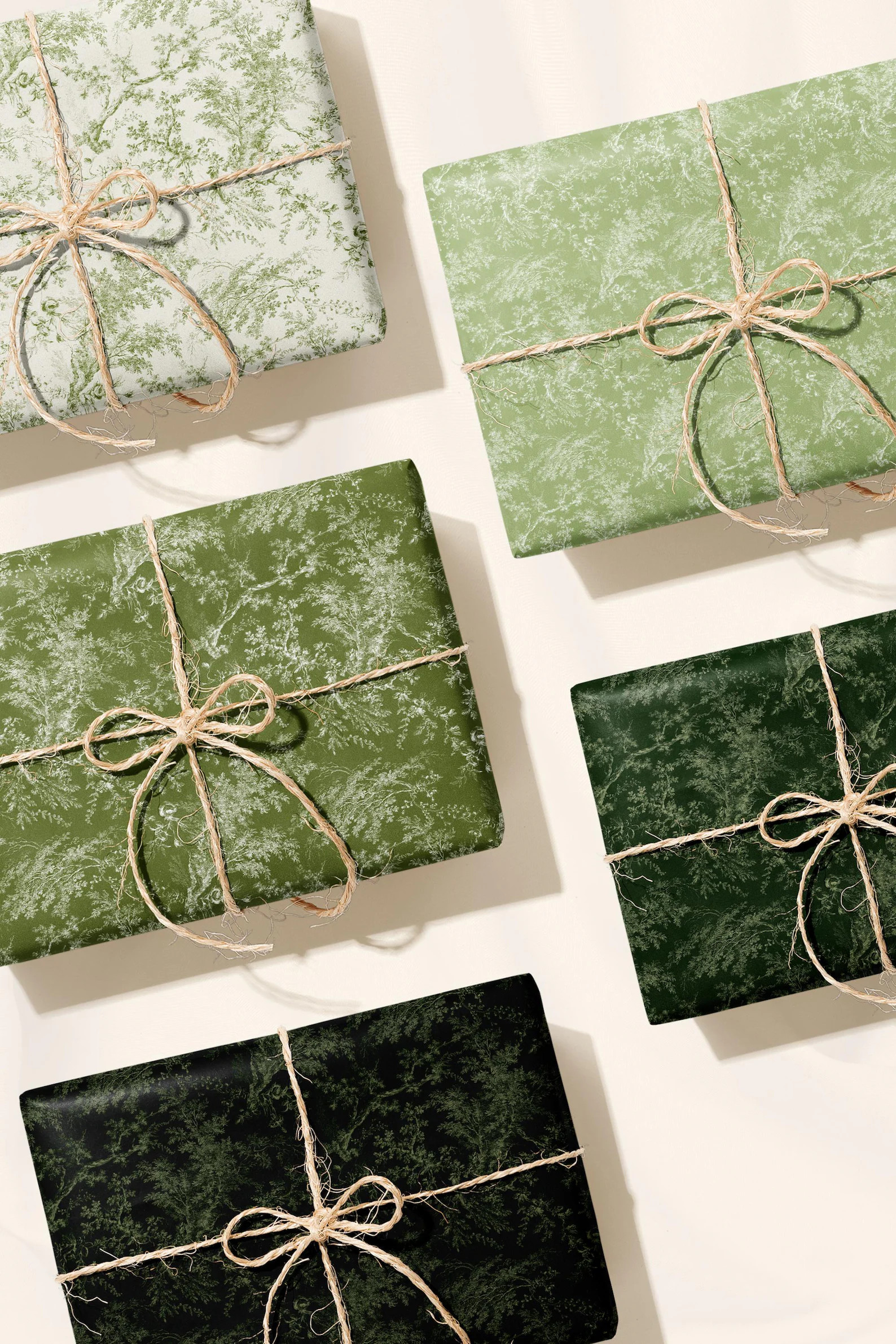 Floral Wrapping Paper French Toile Gift Wrap for Wedding Baby Shower Paper Craft Supplies Vintage... | Etsy (US)