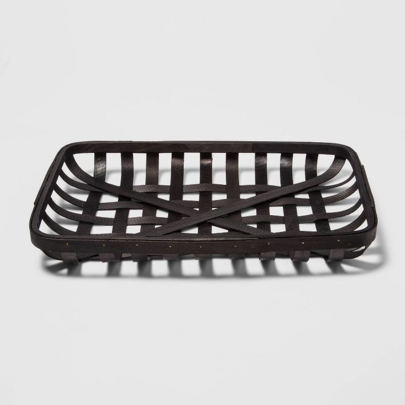 Harvest Tobacco Black Decorative Basket Tray - Hyde & EEK! Boutique™ | Target