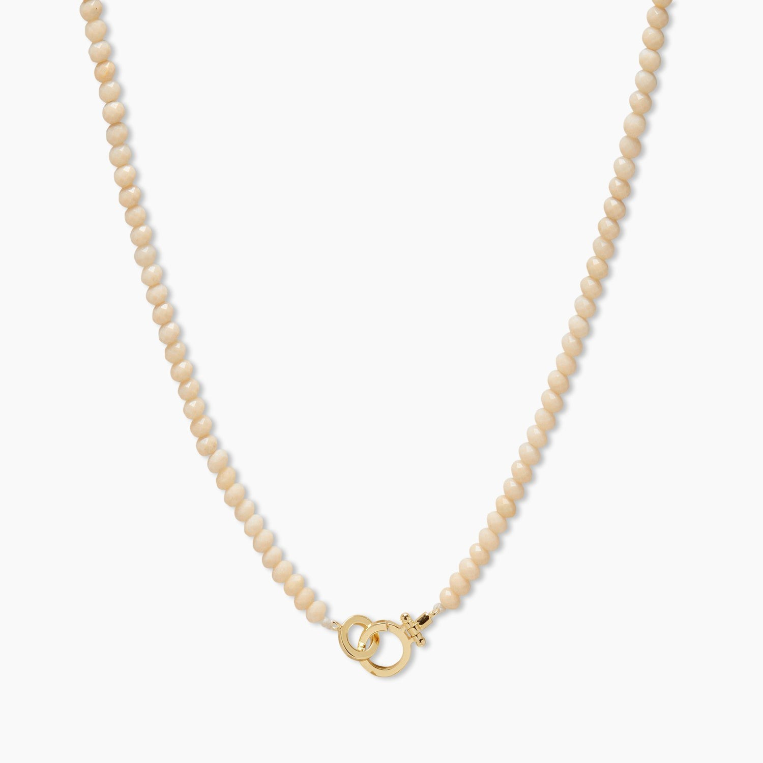 Parker Gem Necklace (Natural Agate) in Gold Plated Brass, Women's in Gold/Natural Agate by Gorjana | Gorjana