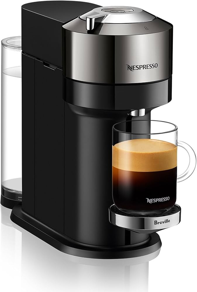 Nespresso Vertuo Next Coffee and Espresso Machine by Breville,1.1 liters, Dark Chrome | Amazon (US)