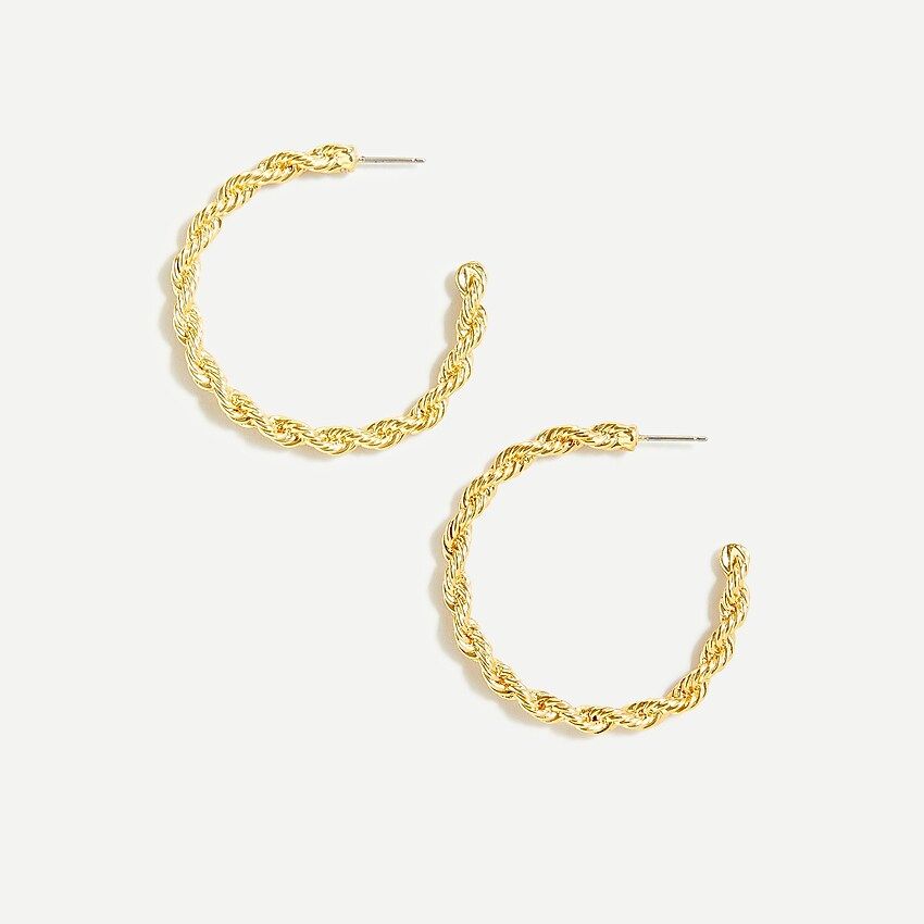 Lasso rope hoop earrings | J.Crew US