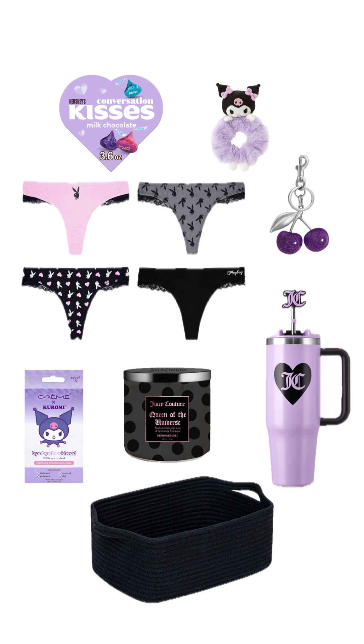 Purple Valentine’s Day gift basket ideas💜✨ check my Amazon storefront for the missing products! 