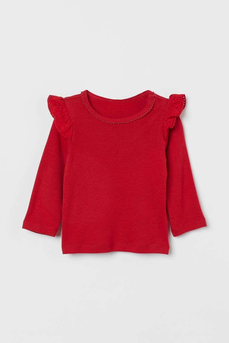 Ruffle-trimmed Top | H&M (US)