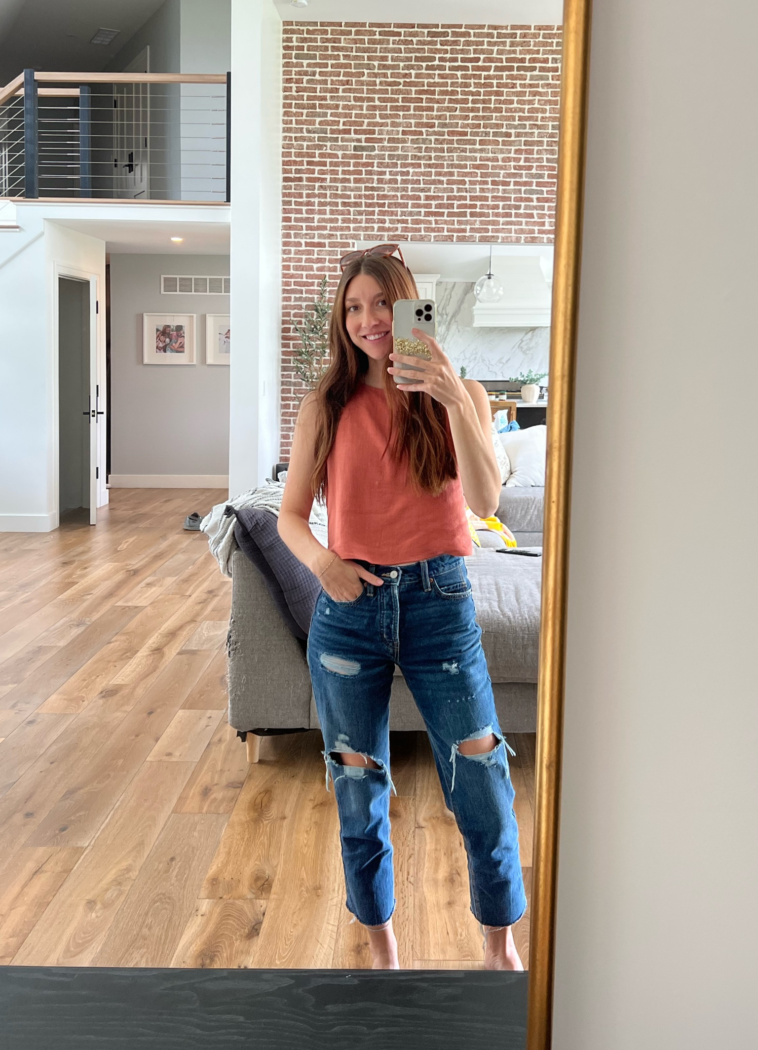 High waisted button fly jeans from old navy 

#LTKfit #LTKsalealert #LTKunder50