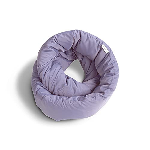 Huzi Infinity Pillow - Travel Neck Pillow - Versatile Soft 360 Support Scarf - Machine Washable - Home Travel Flight Road Trips (Purple) | Amazon (US)