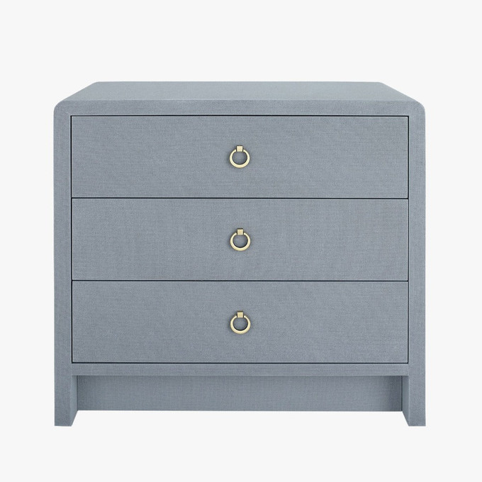 Click for more info about Blaine Grey Three Drawer Nightstand