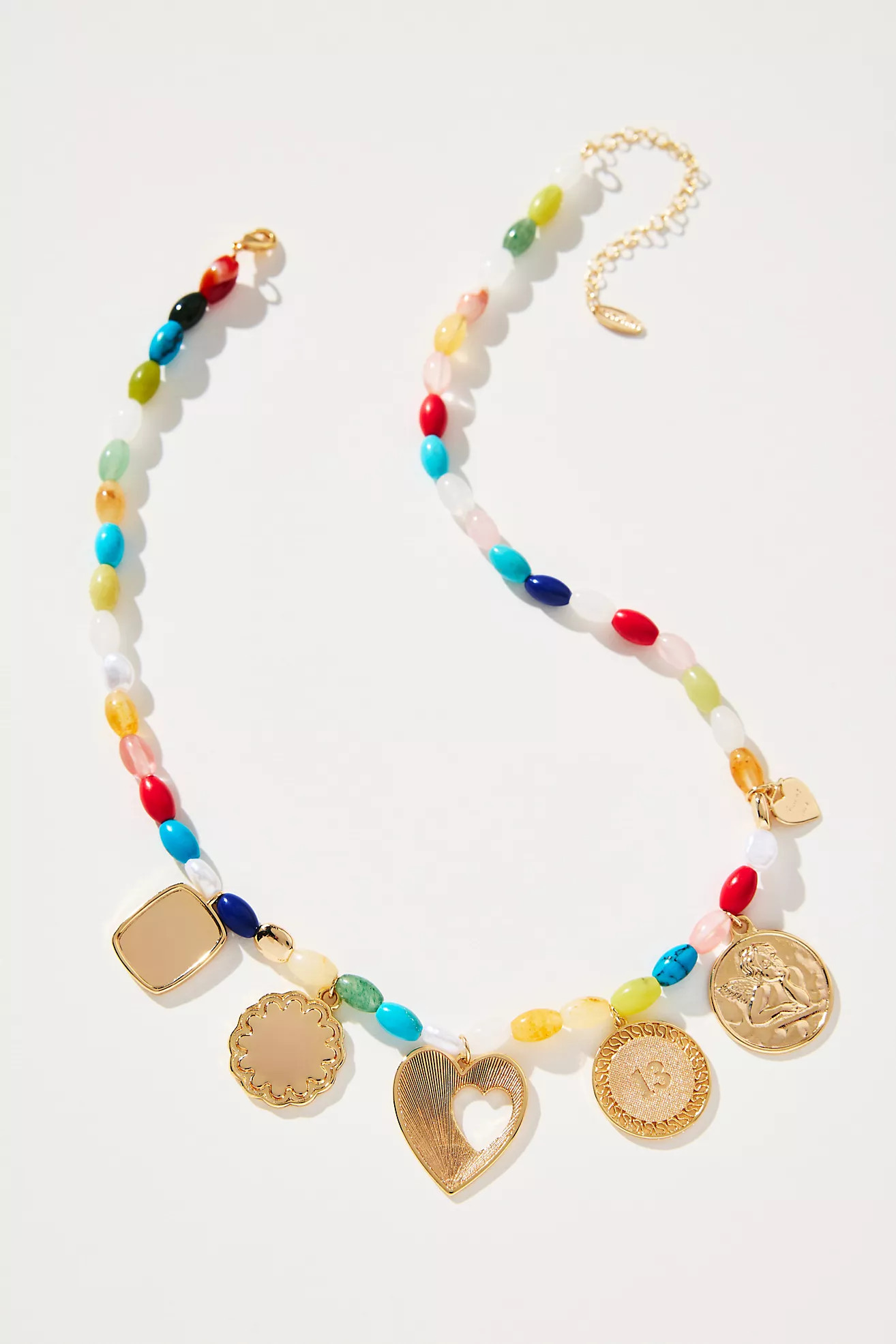 Beaded Multi Charm Necklace | Anthropologie (US)