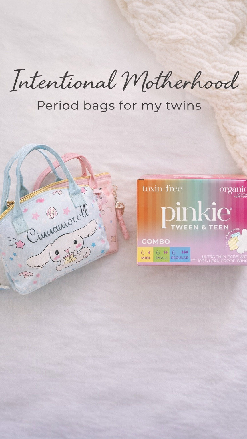 My mom made me a period bag when I was a little girl, and it gave me something every young girl deserves: confidence. Because of her, I never felt ashamed, confused, or unprepared when my cycle started. I knew it was natural, something to care for, not something to hide.

Now I get to continue that tradition for my twins. Creating these period bags is my way of gifting them confidence, preparation, and a reminder that their bodies are nothing to be embarrassed about. This is intentional motherhood for me, preparing them before the moment comes so they feel safe, ready, and supported.

I filled their bags with essentials we trust, including Pinkie pads and their First Period Kit, both perfect for girls beginning their journey.

And if someone helped prepare you in a meaningful way growing up, share it in the comments. I would love to hear your story.

#intentionalmotherhood #momsoftwins #raisinggirls #motherhoodmoments #periodpositivity #tweenmom #girlmomlife #momreels #confidentgirls #aseamae

#LTKKids #LTKstorytime #LTKmomlife