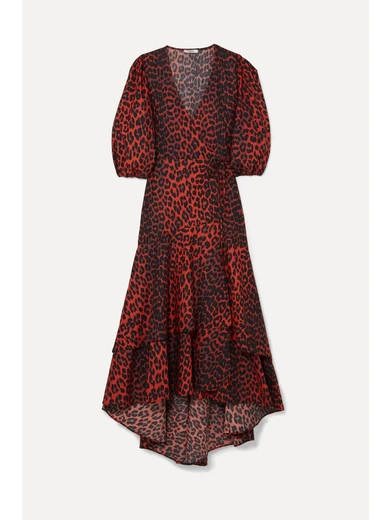 Bijou leopard-print cotton-poplin wrap dress | NET-A-PORTER (UK & EU)