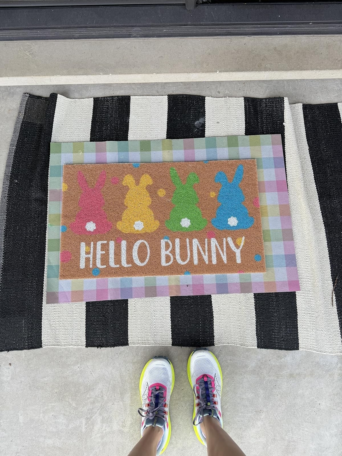 New Easter decor in our home! Linked similar welcome mats 🐰💕

#LTKHome #LTKSeasonal