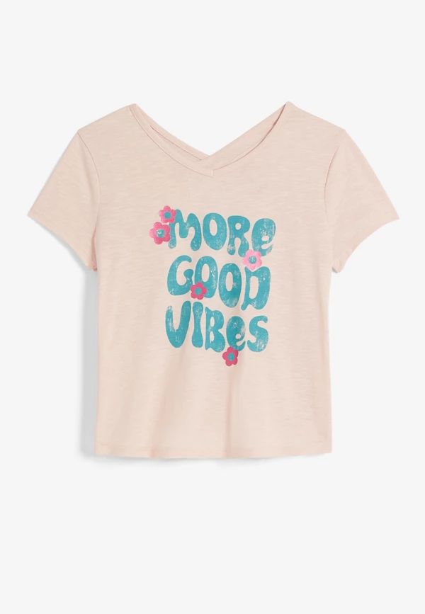 Girls More Good Vibes Graphic Tee | Maurices