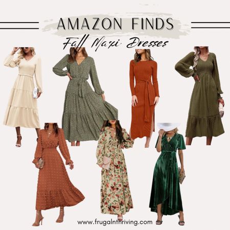 Fall maxi dresses from Amazon 🍂

#amazon #fallfashion #womensfashion #falldresses

#LTKSeasonal #LTKstyletip #LTKfindsunder50