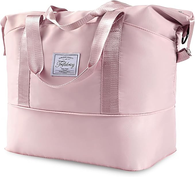 Travel Duffel Bag - Large Shoulder Weekender Overnight Bag, Carry on Bags with Wet Pocket, Waterp... | Amazon (US)