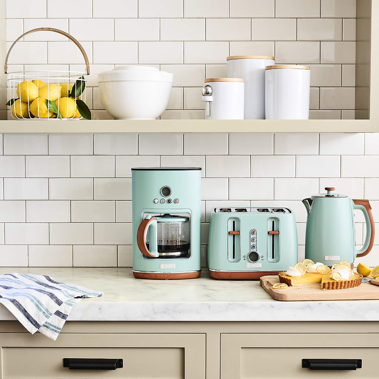 Aspen White Ceramic Canister Set + Reviews | Crate & Barrel | Crate & Barrel
