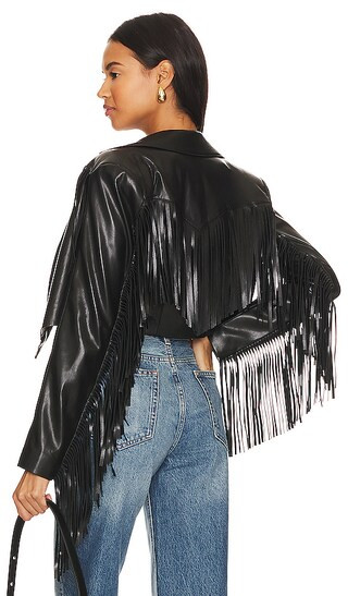 x REVOLVE Yanni Cropped Jacket in Black | Revolve Clothing (Global)