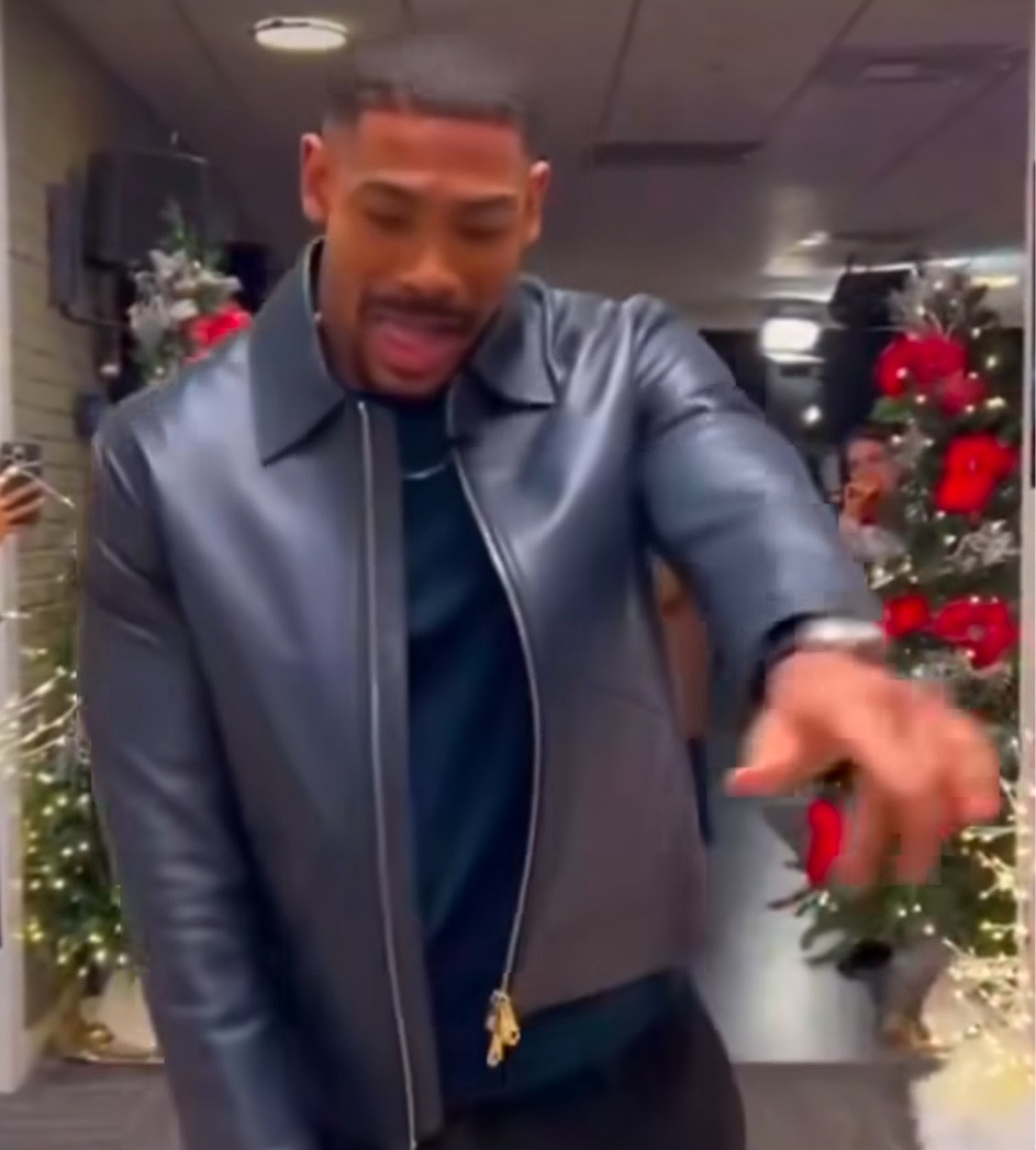 Paul smith blue leather jacket 