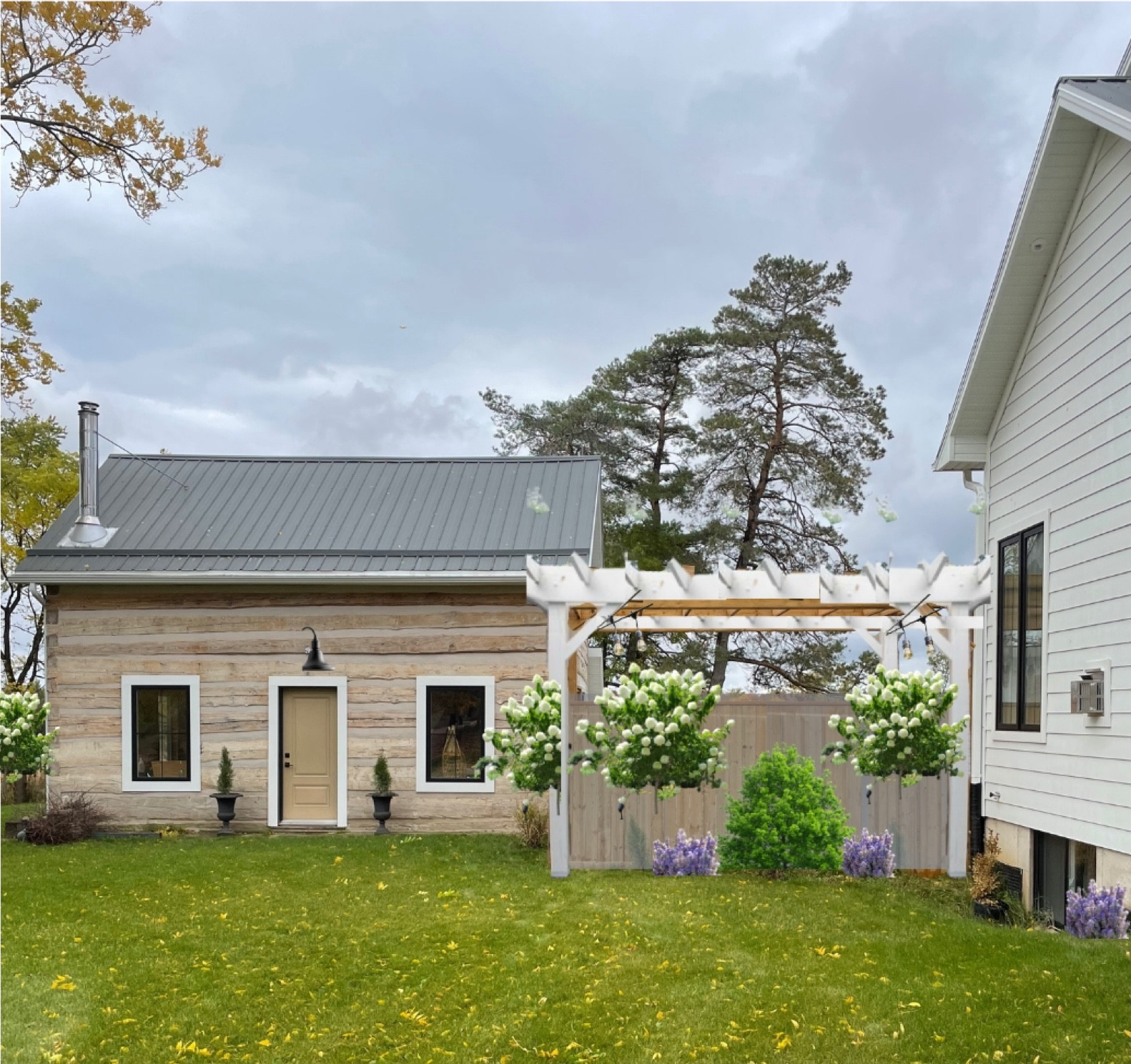 ADDING A NEW FARMHOUSE GARDEN 
.
This week I’m adding a simple garden to our fence area. 
.
Staining and painting the fence then adding simple trees and plants to tree area 
.
Here are a few details below! 

#LTKSeasonal #LTKstyletip #LTKhome