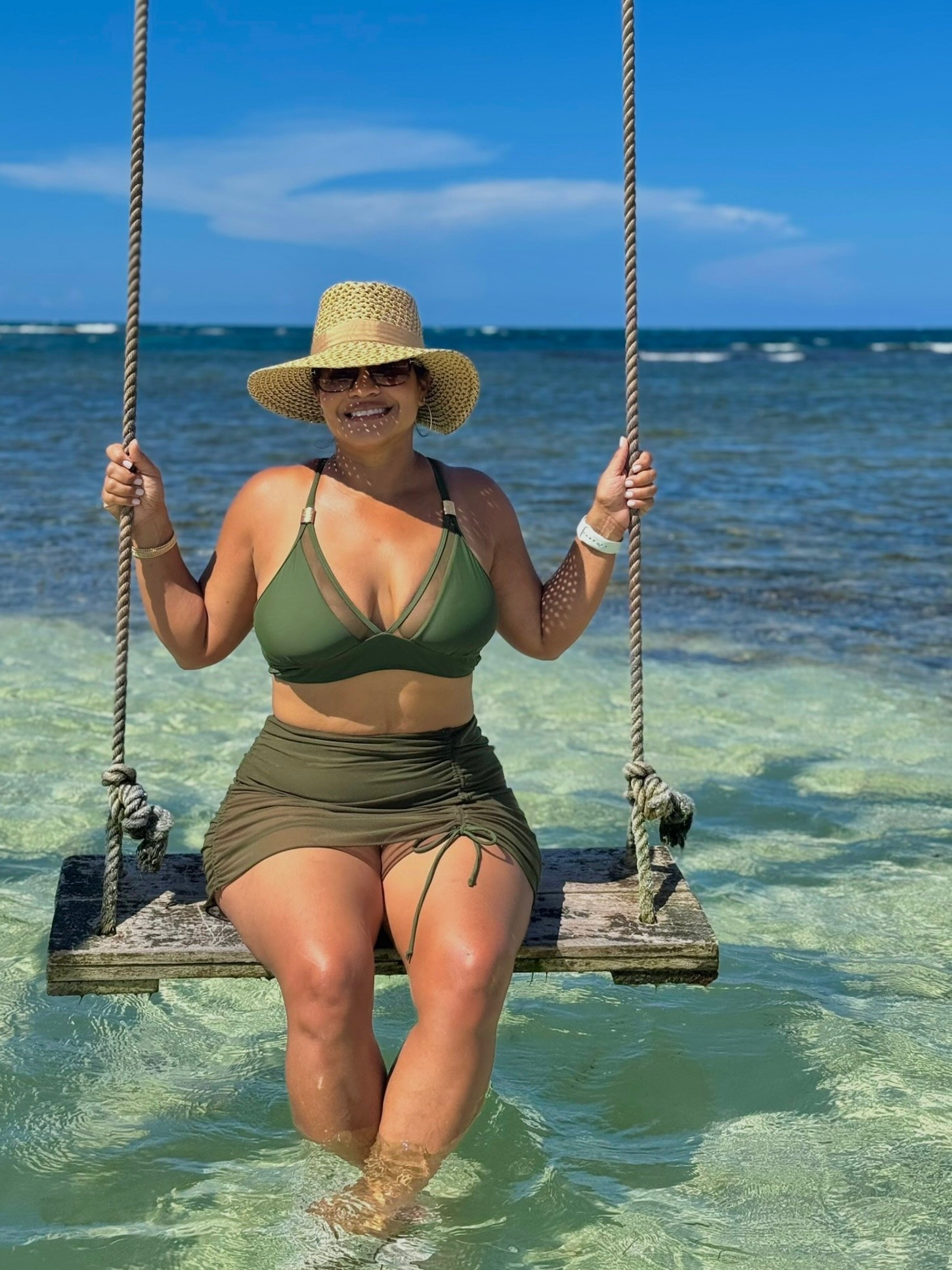 Cutest 2 piece with great coverage! This hat is a fave of mine for sure! Add some sunnies and you are all set for a day at the beach, the country club or your own pool! Travel suit! 

#LTKOver40 #LTKSwim