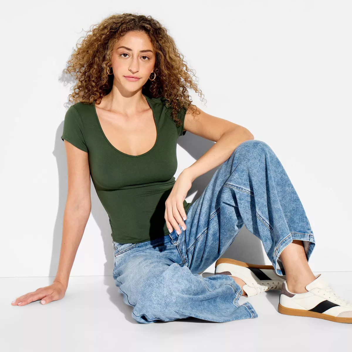 Women's Low-Rise Lowkey Wide Leg Jeans - Wild Fable™ Medium Wash 2 | Target