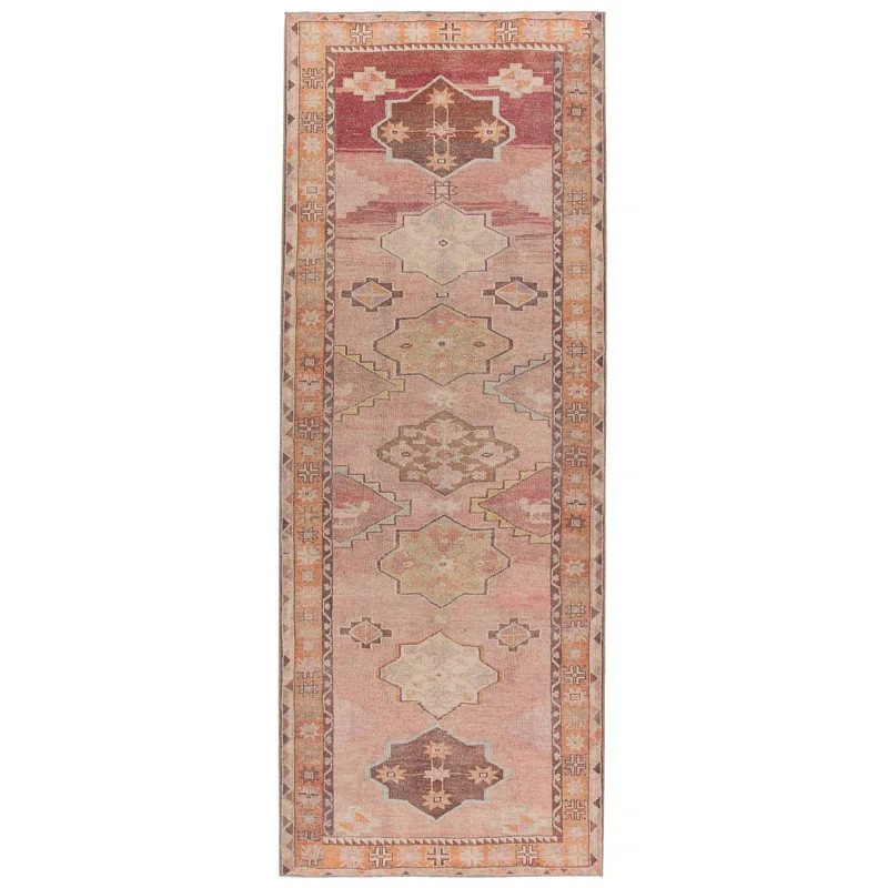 Debary Machine Washable Performance Orange/Pink/Brown Rug | Joss & Main