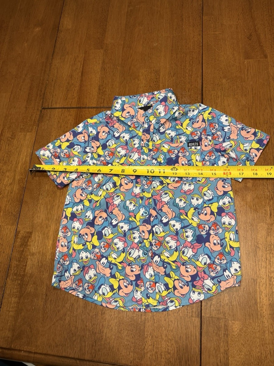 RSVLTS Disney "Disney Afternoon " Kunuflex Button-up Shirt 2Y Toddler | eBay US