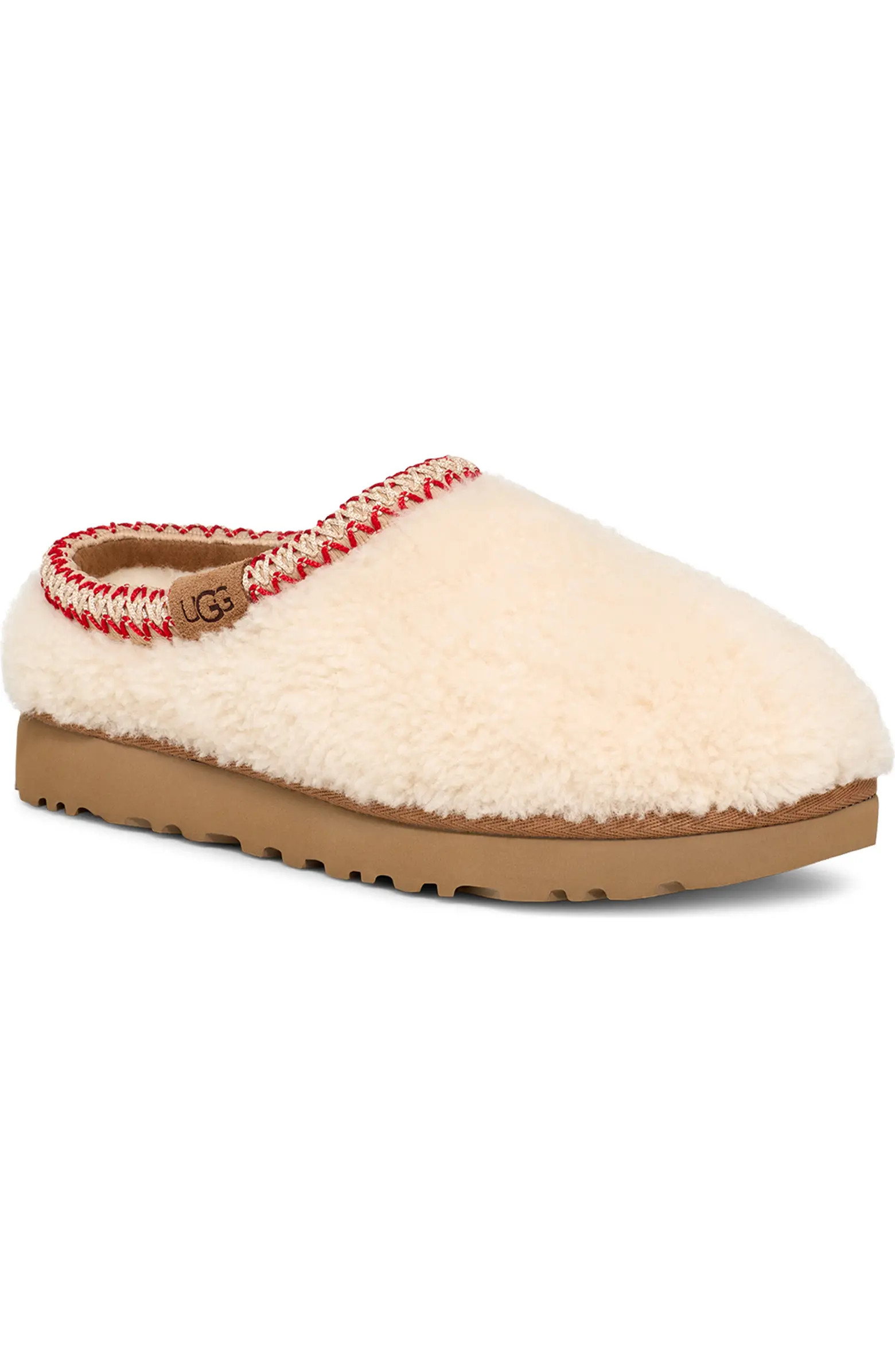 Tasman Maxi Curly Genuine Shearling Slipper (Women) | Nordstrom