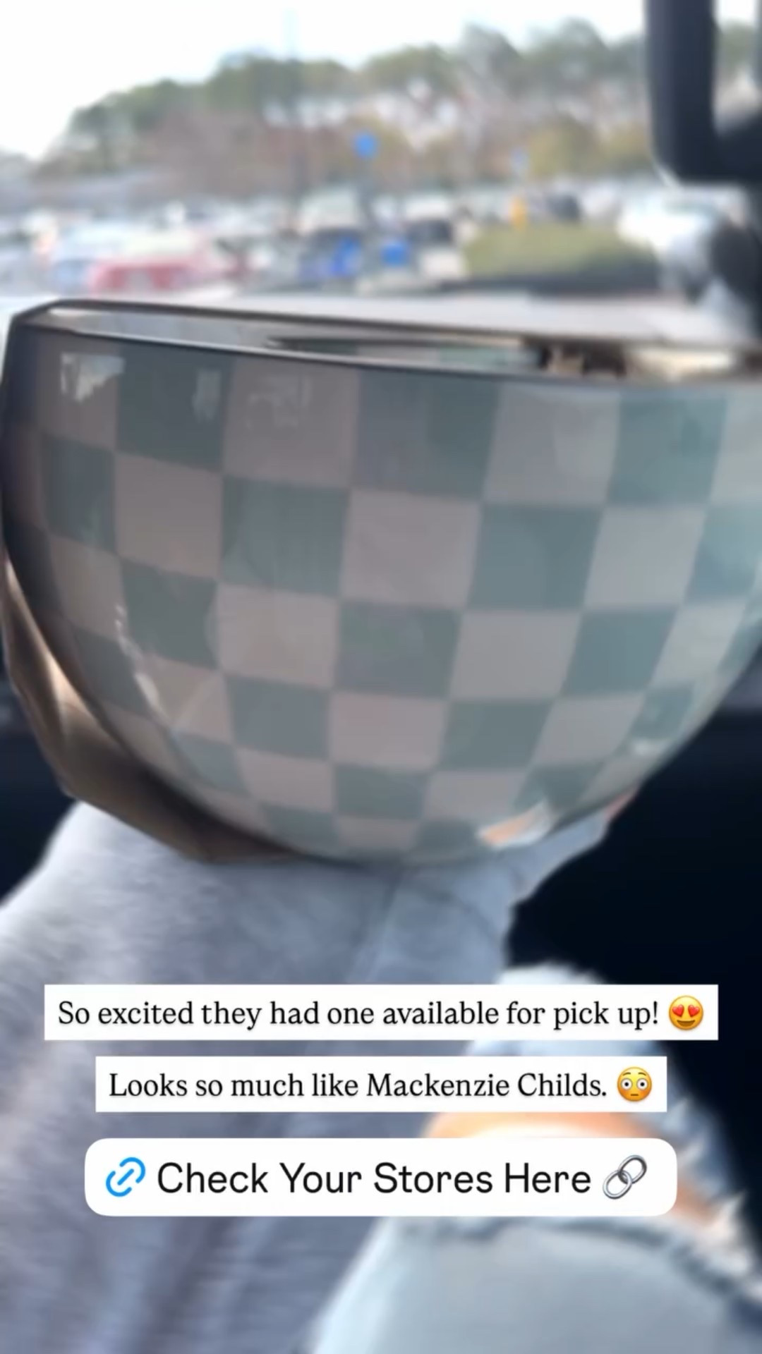 So excited they had one available for pick up! 😍

Looks so much like Mackenzie Childs. 😳