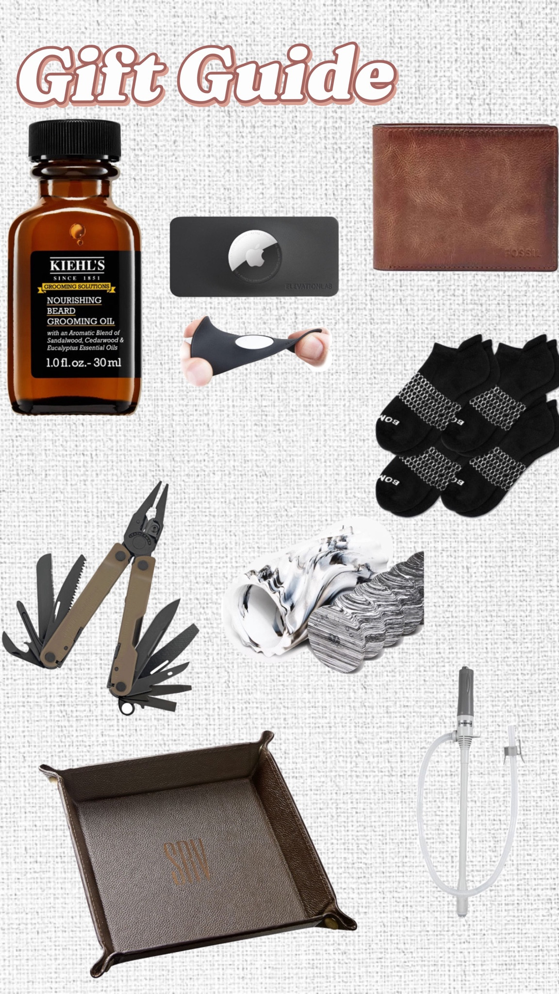 Are you still looking for the last-minute gift for him? Check out these ideas for gifts under $50.

#BeardOil #BeardKit #BeardCare #Beard,GiftIdea #AirTagWallet #AirTagSleeve #TrackableWallet #Wallet #Men’sWallet #Socks #Bombas #Multitool #Men’sMultitool #Roller #MassageRoller #FoamRoller #CatchAll #NightstandOrganization #Nightstand #Nightstandorganizationforhim #FuelPump #HandheldFuelPump #Men’sGiftIdeas #GiftIdeasForMen #Men’sStockingStuffers #Men’sStockingStuffer #ChristmasGiftIdea #Christmas #HolidayGiftIdea #GiftGuide #ChristmasGiftGuide #HolidayGiftGuide

#LTKGiftGuide #LTKmens #LTKfindsunder50