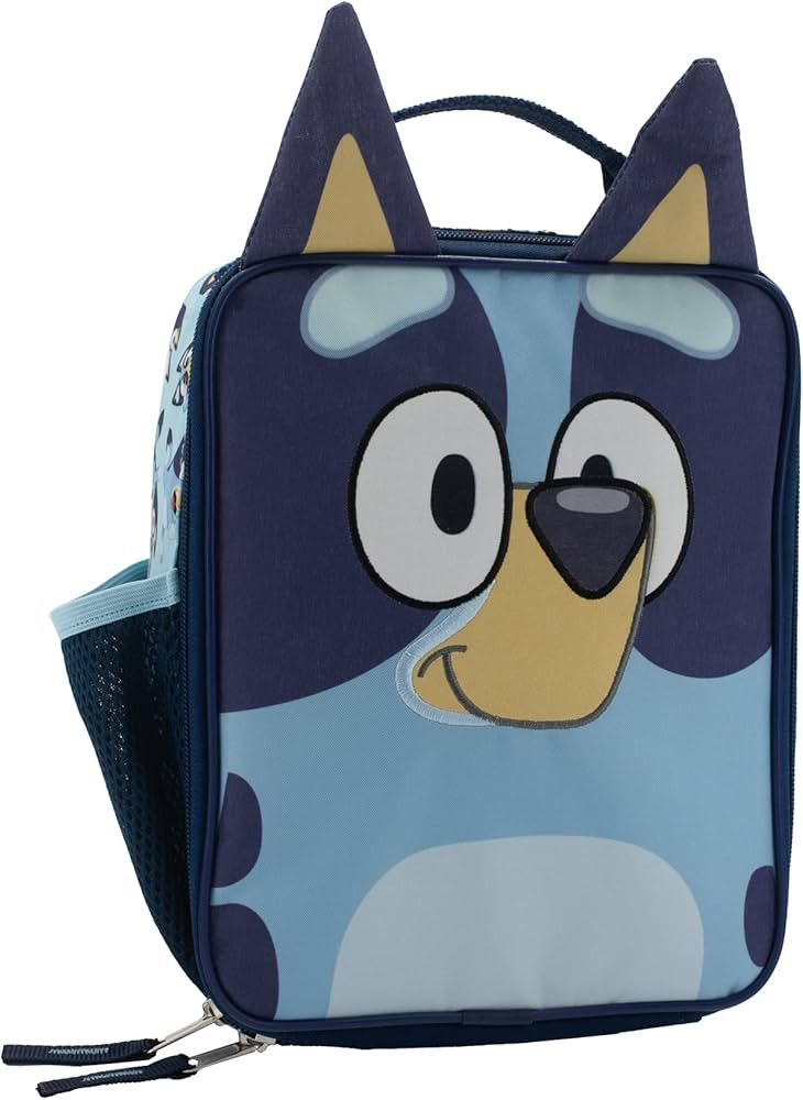 BLUEY Insulated Lunch Box for Kids & Toddlers, Girls & Boys Insulated Lunch Bag with 3D Features ... | Amazon (US)