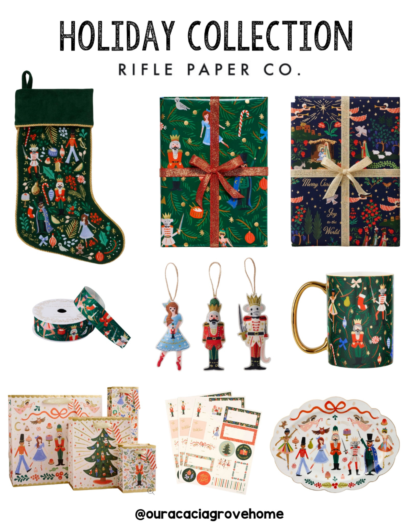 Rifle Paper Co has the cutest holiday collection including Nutcracker and Nativity theme! I love the wrapping and it’s currently 25% off! I also ordered these cute stockings for our girls!

#LTKSeasonal #LTKHoliday #LTKSaleAlert