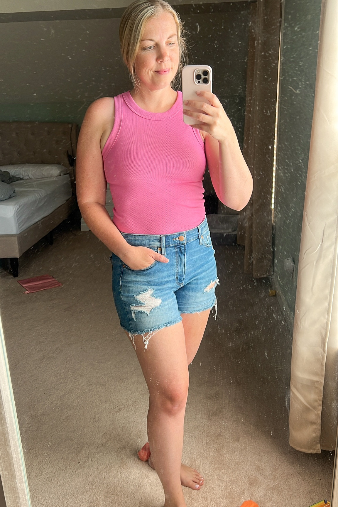 Another go to summer outfit! I wish Target still carried these Jean shorts but I linked 2 other pairs I like- I always size up in Jean shorts to have enough room! And I love these tanks from Old Navy- grabbed a few colors. 

#LTKSeasonal #LTKSummerSales #LTKMidsize