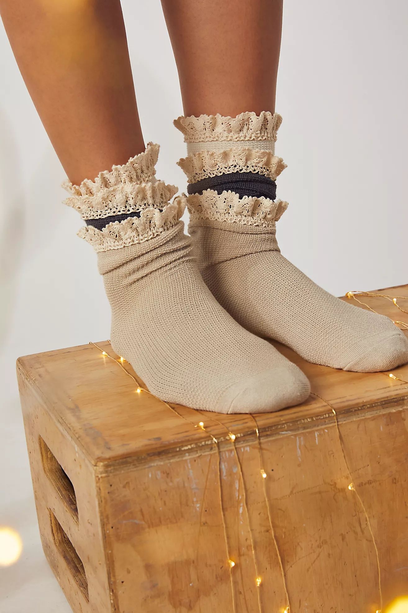 Beloved Waffle Knit Ankle Socks | Free People (Global - UK&FR Excluded)