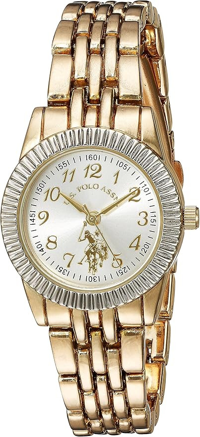 U.S. Polo Assn. Women's USC40098 Analog Display Analog Quartz Gold Watch | Amazon (US)