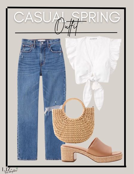 This spring I am all about the simple denim and a cute crop top.  This casual outfit is the perfect spring outfit for running errands outfit or a casual date night outfit 

#LTKSeasonal #LTKFind #LTKstyletip